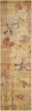 Nourison Somerset Beige Runner 6 to 9 ft Polyester Carpet 103836