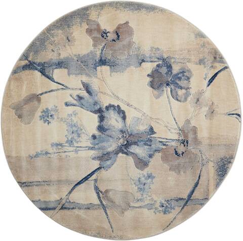 Nourison Somerset Beige Round 56 X 56 Area Rug 805-103847 Image 0