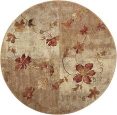Nourison Somerset Multicolor Round 5 to 6 ft Polyester Carpet 103893