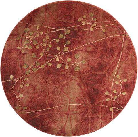 Nourison Somerset Red Round 56 X 56 Area Rug 805-103916 Image 0