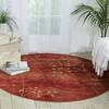 Nourison Somerset Red Round 56 X 56 Area Rug  805-103916 Thumb 3