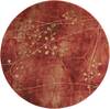 Nourison Somerset Red Round 56 X 56 Area Rug  805-103916 Thumb 0