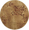 Nourison Somerset Brown Round 36 X 36 Area Rug 805-103922 Thumb 0