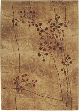 Nourison Somerset Brown Rectangle 5x7 ft Polyester Carpet 103924