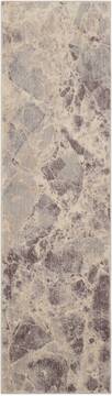 Nourison Somerset Grey Runner 6 to 9 ft Polyester Carpet 103955