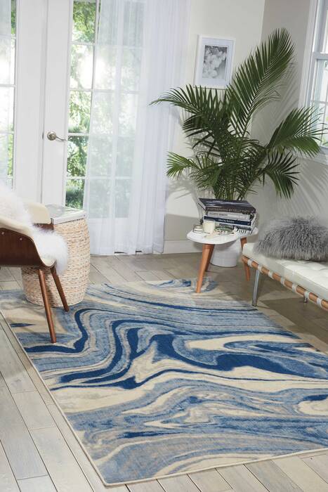 Nourison Somerset Blue 20 X 29 Area Rug 805-103960 Image 3