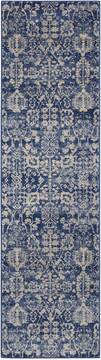 Nourison Somerset Blue Runner 6 ft and Smaller Polyester Carpet 103975