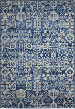 Nourison Somerset Blue Rectangle 4x6 ft Polyester Carpet 103977