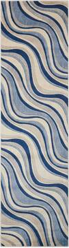 Nourison Somerset Beige Runner 6 to 9 ft Polyester Carpet 104011