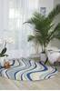 Nourison Somerset Blue Round 56 X 56 Area Rug 805-104014 Thumb 3