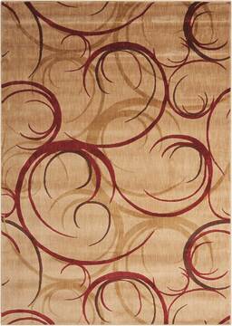 Nourison Somerset Beige Rectangle 5x7 ft Polyester Carpet 104029