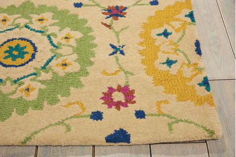 Nourison SUZANI Beige 53 X 75 Area Rug 99446139573 805-104229 Image 4