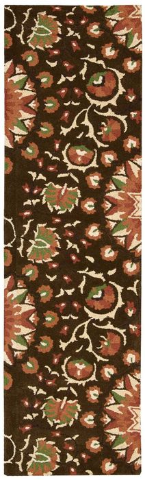 Nourison SUZANI Brown Runner 23 X 80 Area Rug 99446139696 805-104236 Image 0