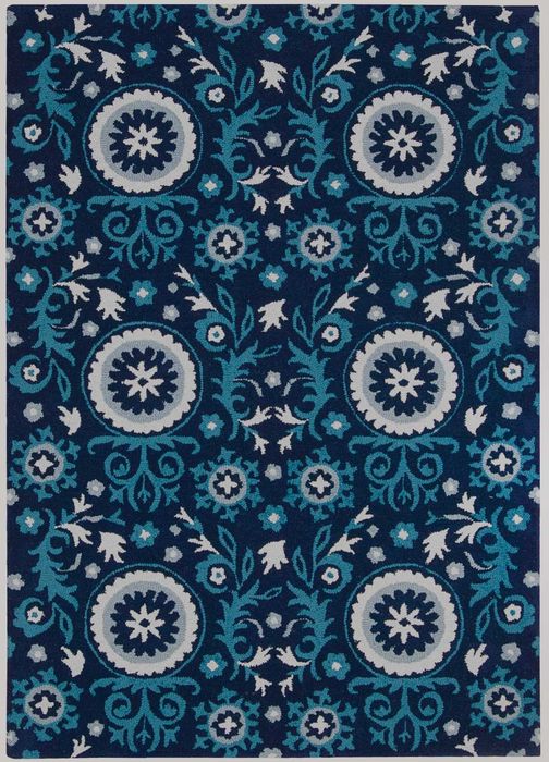 Nourison SUZANI Blue 53 X 75 Area Rug 99446139962 805-104259 Image 0