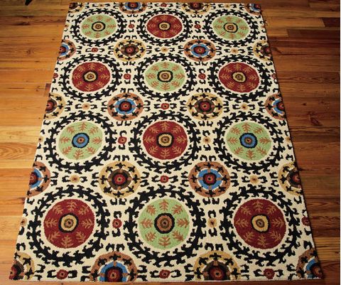 Nourison SUZANI Beige 80 X 106 Area Rug 99446140081 805-104265 Image 2