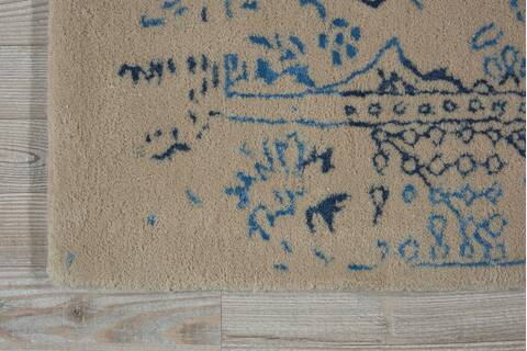 Nourison Symphony Beige 76 X 96 Area Rug 805-104365 Image 1