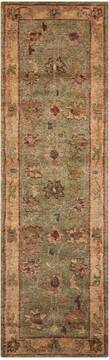 Nourison Tahoe Green Runner 6 to 9 ft Wool Carpet 104380