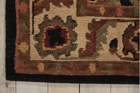 Nourison Tahoe Black 86 X 116 Area Rug  805-104396 Image 1