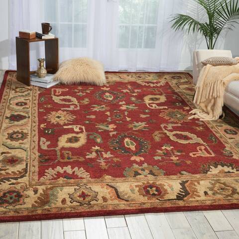 Nourison Tahoe Red 79 X 99 Area Rug 805-104401 Image 3