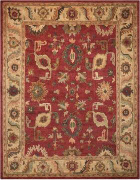 Nourison Tahoe Red Rectangle 8x11 ft Wool Carpet 104402