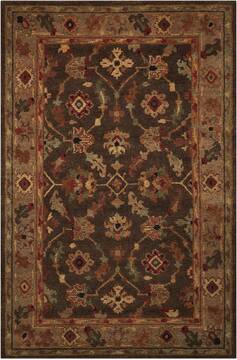 Nourison Tahoe Brown Rectangle 4x6 ft Wool Carpet 104411