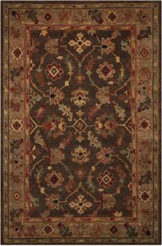 Nourison Tahoe Brown Rectangle 6x9 ft Wool Carpet 104412