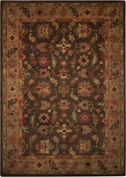Nourison Tahoe Brown Rectangle 8x10 ft Wool Carpet 104413