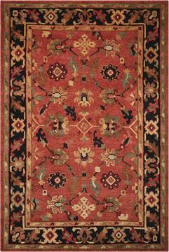 Nourison Tahoe Red 3'9" X 5'9" Area Rug  805-104423