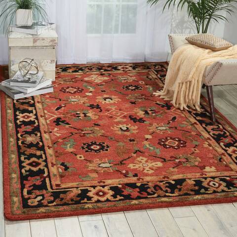 Nourison Tahoe Red 99 X 139 Area Rug 805-104427 Image 3