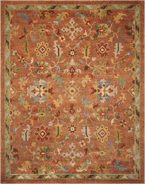 Nourison TAHOE Brown Rectangle 8x10 ft Wool Carpet 104431