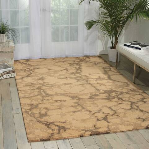 Nourison Tahoe Modern Beige 99 X 139 Area Rug 805-104445 Image 3