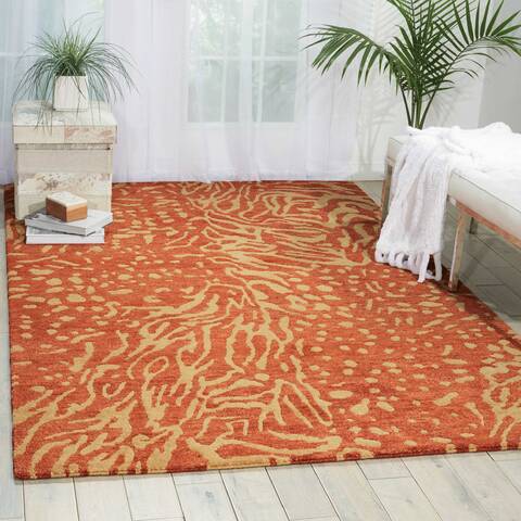 Nourison Tahoe Red 86 X 116 Area Rug 805-104450 Image 3
