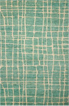 Nourison TAHOE MODERN Green Rectangle 4x6 ft Wool Carpet 104453