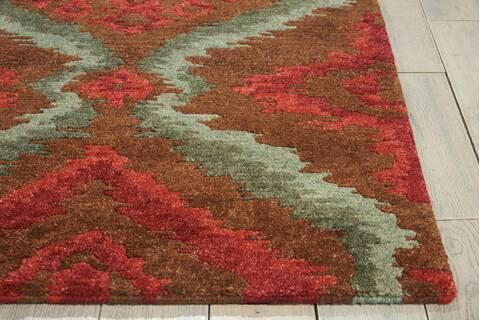 Nourison Tahoe Brown 79 X 99 Area Rug 805-104473 Image 4