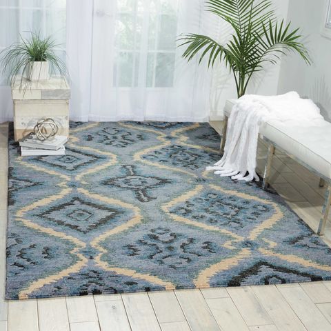 Nourison TAHOE MODERN Blue 86 X 116 Area Rug 99446181251 805-104480 Image 1