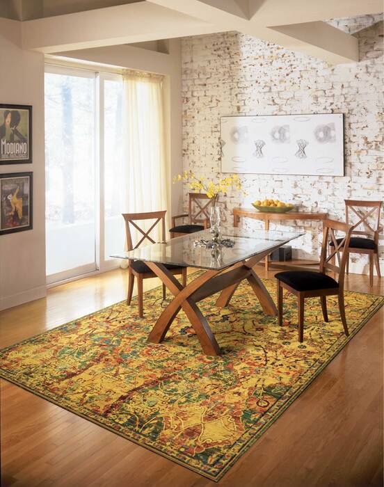 Nourison Timeless Green 79 X 99 Area Rug 805-104509 Image 3