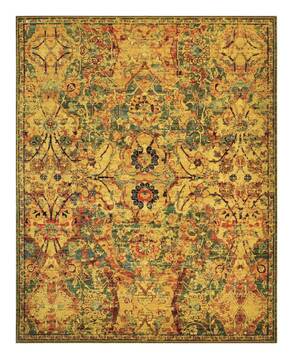 Nourison Timeless Green Rectangle 10x13 ft Wool Carpet 104511