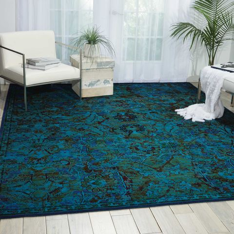 Nourison TIMELESS Blue 79 X 99 Area Rug 99446210234 805-104514 Image 1