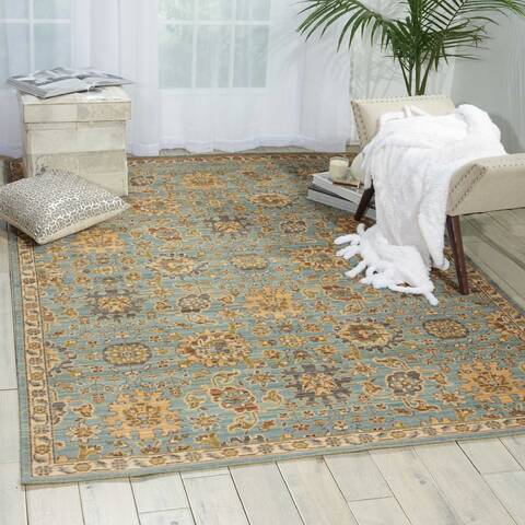 Nourison Timeless Blue 79 X 99 Area Rug 805-104620 Image 3
