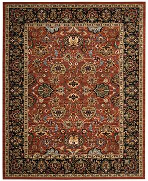 Nourison Timeless Brown Rectangle 8x11 ft Wool Carpet 104637