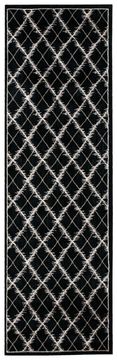 Nourison TRANQUILITY Black Runner 2'2" X 7'6" Area Rug 99446261915 805-104639