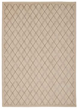 Nourison TRANQUILITY Beige Rectangle 5x7 ft nylon Carpet 104646