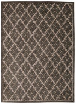 Nourison TRANQUILITY Brown Rectangle 4x6 ft nylon Carpet 104650