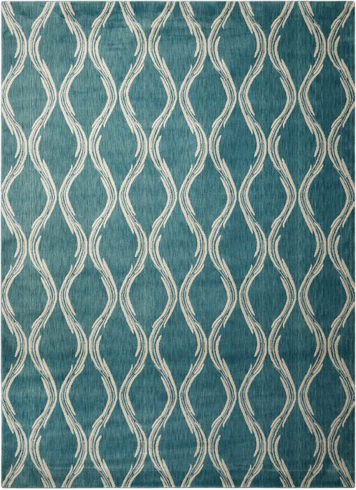 Nourison TRANQUILITY Blue 93 X 129 Area Rug 99446262189 805-104663 Image 0