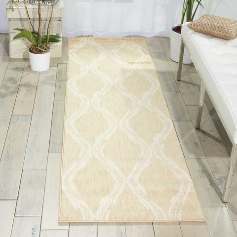 Nourison TRANQUILITY Beige Runner 22 X 76 Area Rug 99446262370 805-104664 Image 1