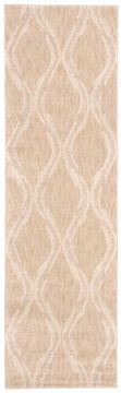 Nourison TRANQUILITY Beige Runner 6 to 9 ft nylon Carpet 104664