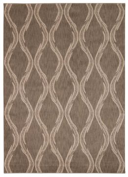 Nourison TRANQUILITY Beige Rectangle 4x6 ft nylon Carpet 104670