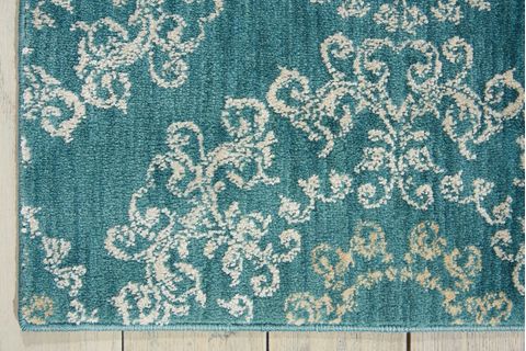 Nourison TRANQUILITY Blue Runner 22 X 76 Area Rug 99446262400 805-104674 Image 3