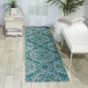 Nourison TRANQUILITY Blue Runner 22 X 76 Area Rug 99446262400 805-104674 Thumb 1