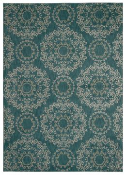 Nourison TRANQUILITY Blue 3'9" X 5'9" Area Rug 99446262455 805-104675